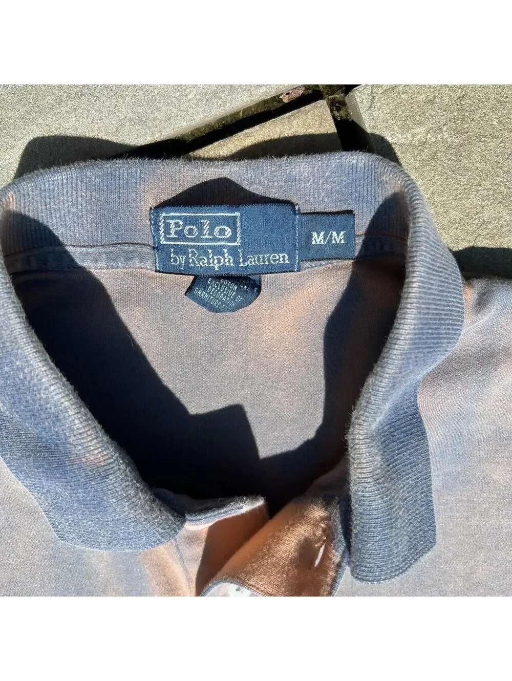 Neo-Vintage Y2K Overdyed Blue Orange Polo Ralph Lauren Polo